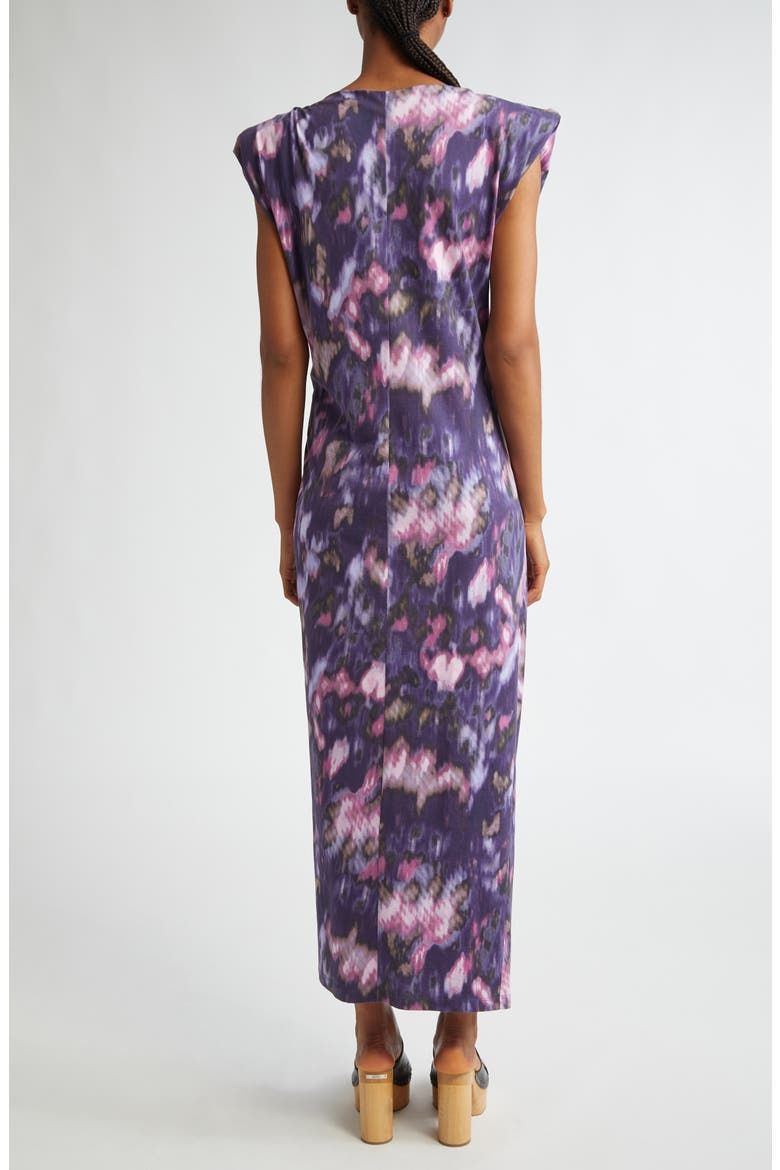 Nadela Cap Sleeve Midi Dress, Alternate, color, PURPLE/ LILAC