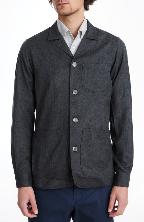 Wool Flannel Shirt Jacket
