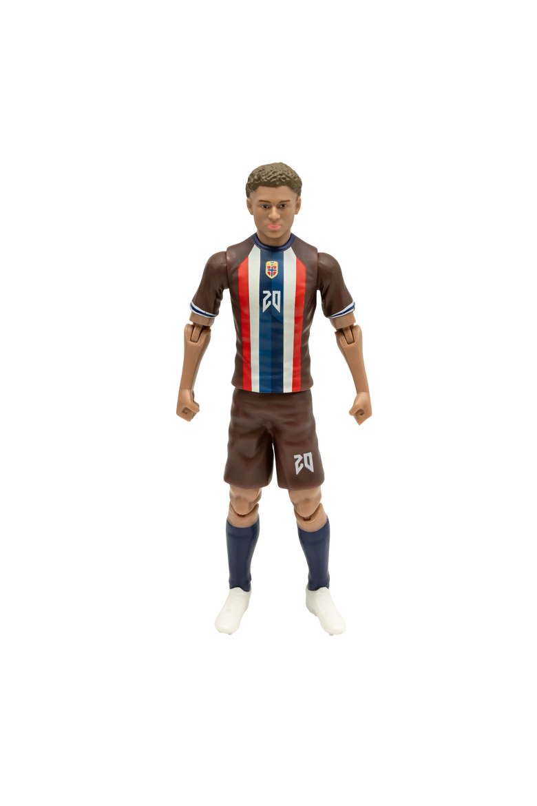 SOCKERS Norway National Antonio Nusa 8" Soccer Action Figure, Main, color, Brown