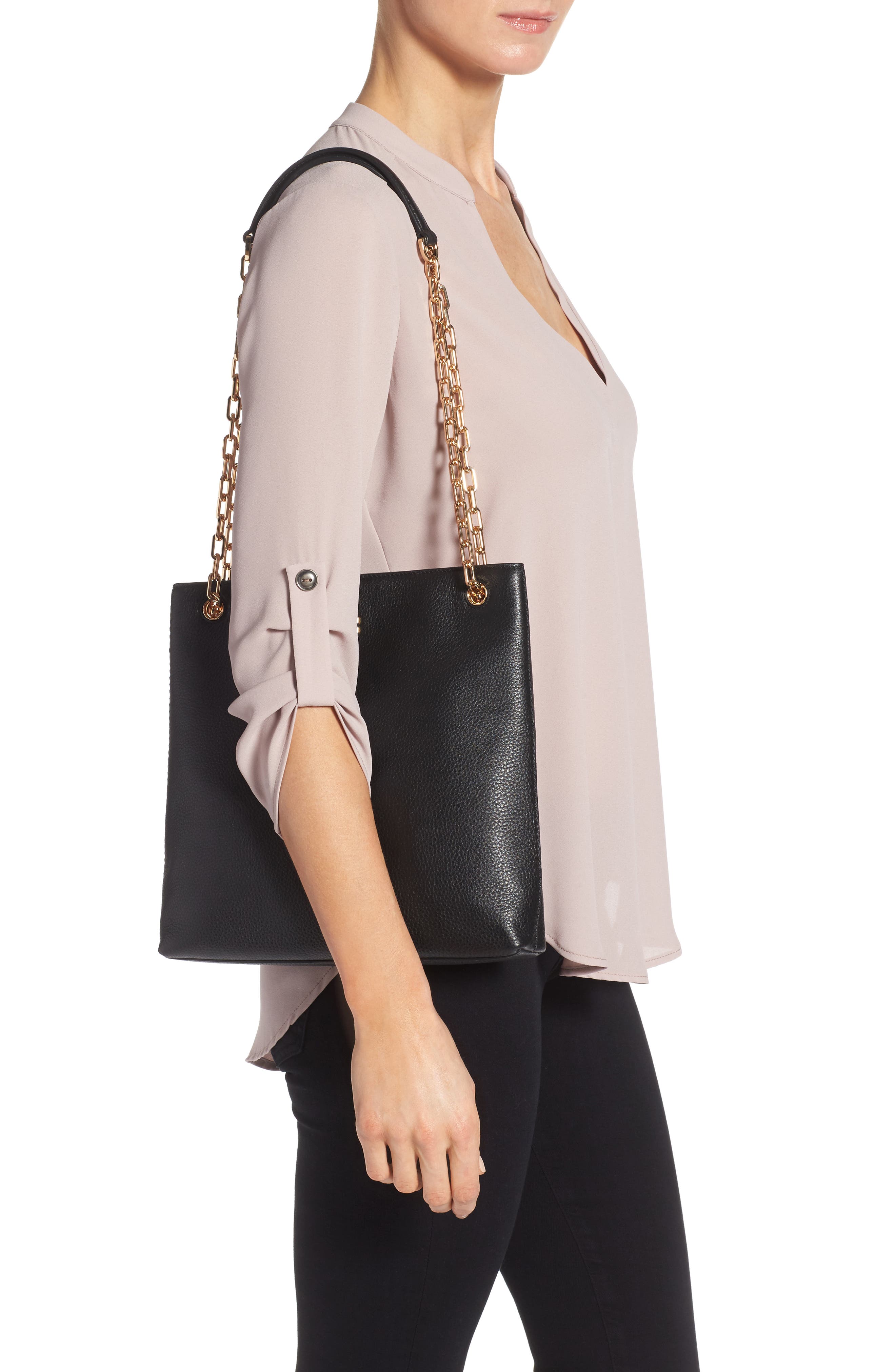 Tory Burch Frida Swingpack Leather Crossbody Bag, Alternate, color, 