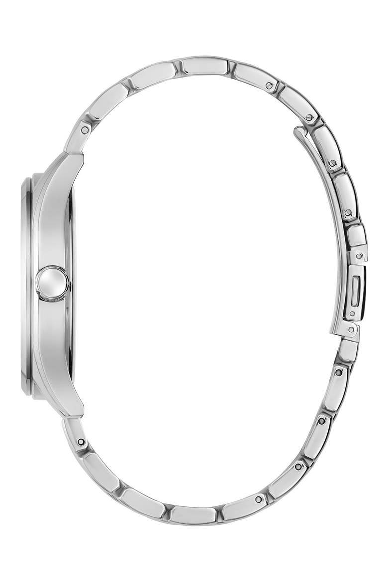Tate Silvertone Bracelet Watch, 42mm, Alternate, color, SILVER