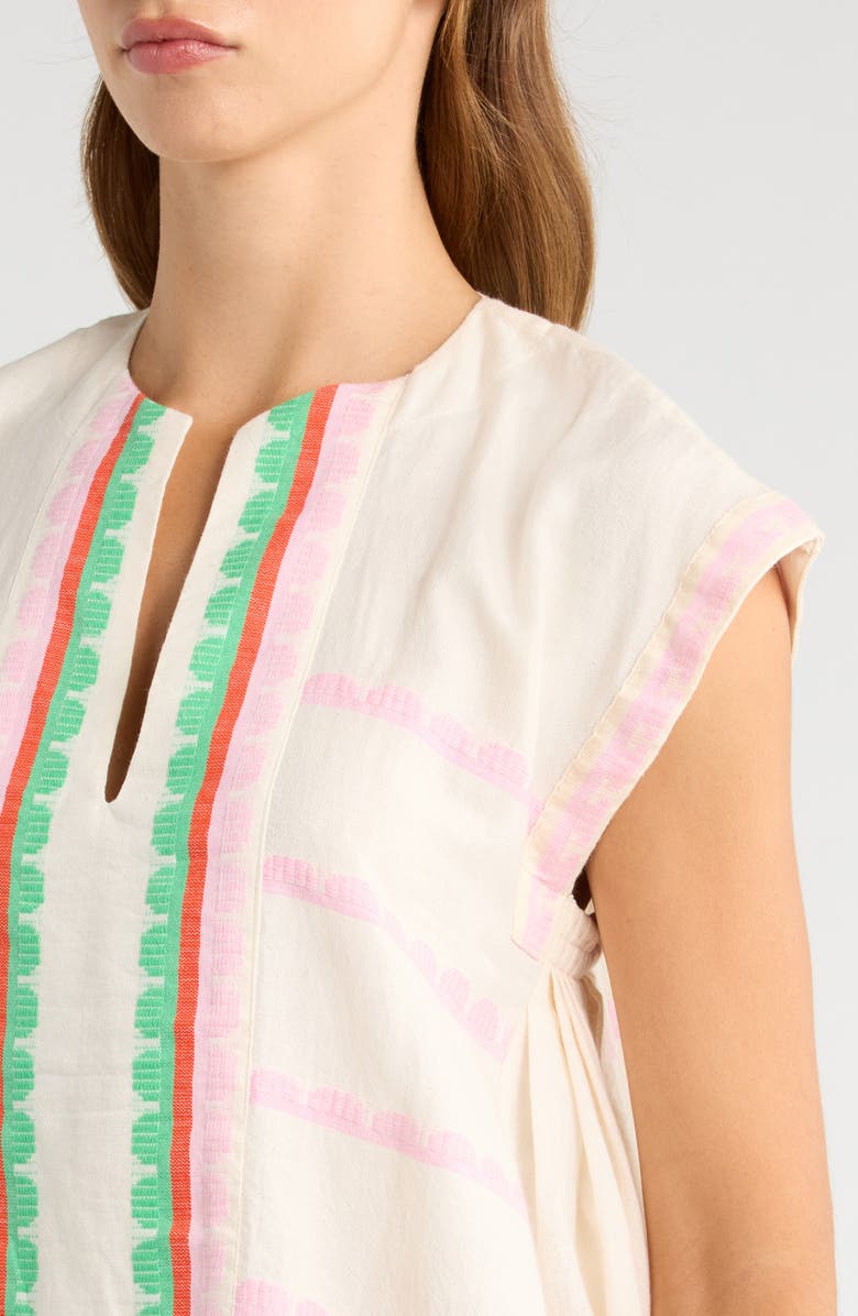 lemlem Elina Stripe Cotton Caftan, Alternate, color, Kibebi Fragaria