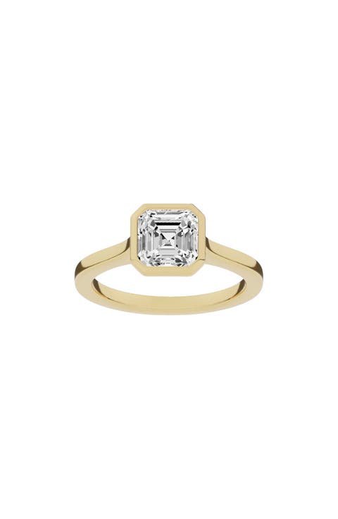 18K Gold Asscher Lab Created Diamond Solitaire Ring - 2.0 ctw (Nordstrom Exclusive)