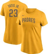 Nike Women's Nike Fernando Tatís Jr. Gold San Diego Padres Name & Number T-Shirt