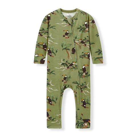 Cotton Stretch Zipper Pajama (Baby)