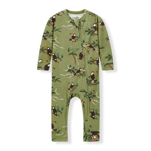 Milkbarn Cotton Stretch Zipper Pajama