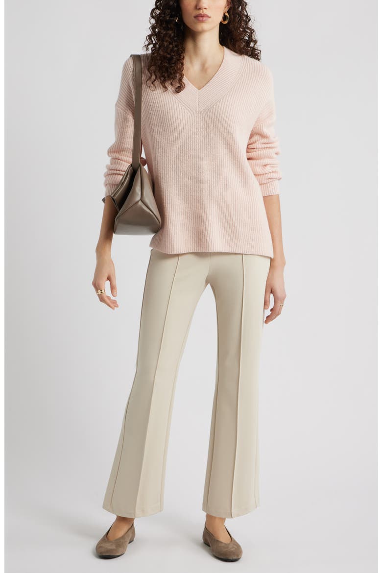 Relaxed Fit Wool & Cashmere Sweater, Alternate, color, PINK WISP