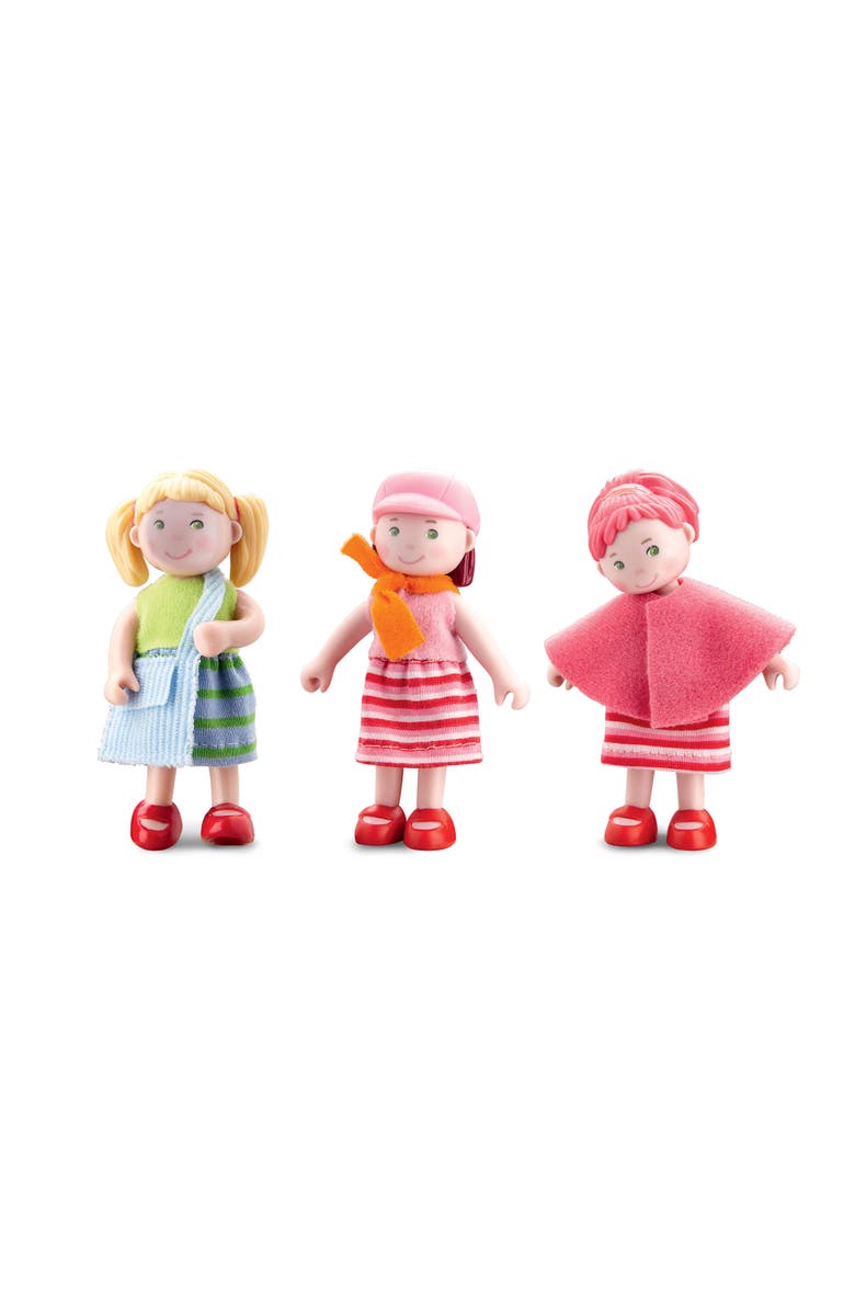 HABA Little Friends Doll Feli with Accessories - Mini Dolls, Dress Up Dolls, Dollhouse People Figures, HABA Toys, Action Figures for Doll House Play, Alternate, color, Multi
