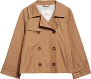Max Mara Tesora Water Repellent Short Trench Coat