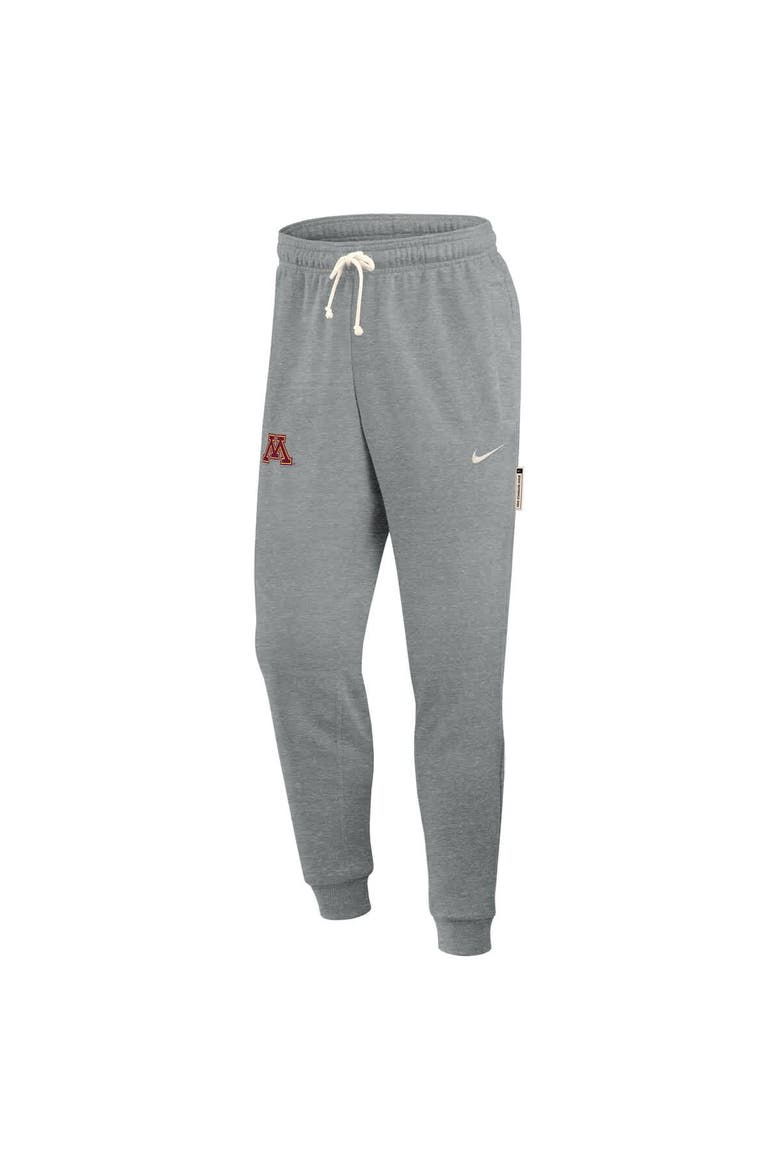 Men's Nike Heather Gray Minnesota Golden Gophers 2025 Sideline Standard Issue Dri-FIT Taper Sweatpants, Alternate, color, Heather Gray