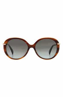 rag & bone 56mm Gradient Round Sunglasses