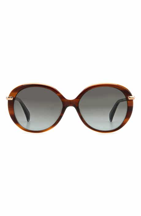 rag & bone 56mm Gradient Round Sunglasses