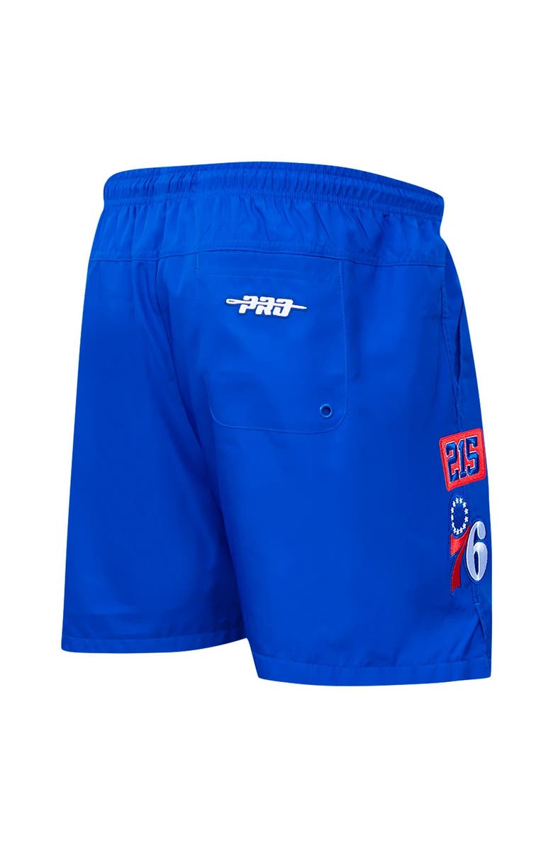 PRO STANDARD Men's Pro Standard Royal Philadelphia 76ers Area Code Shorts, Alternate, color, Royal