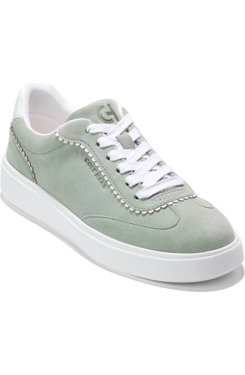 Cole Haan Grand Crosscourt Arlowe Sneaker, Main, color, Lily Pad Suede / White Suede