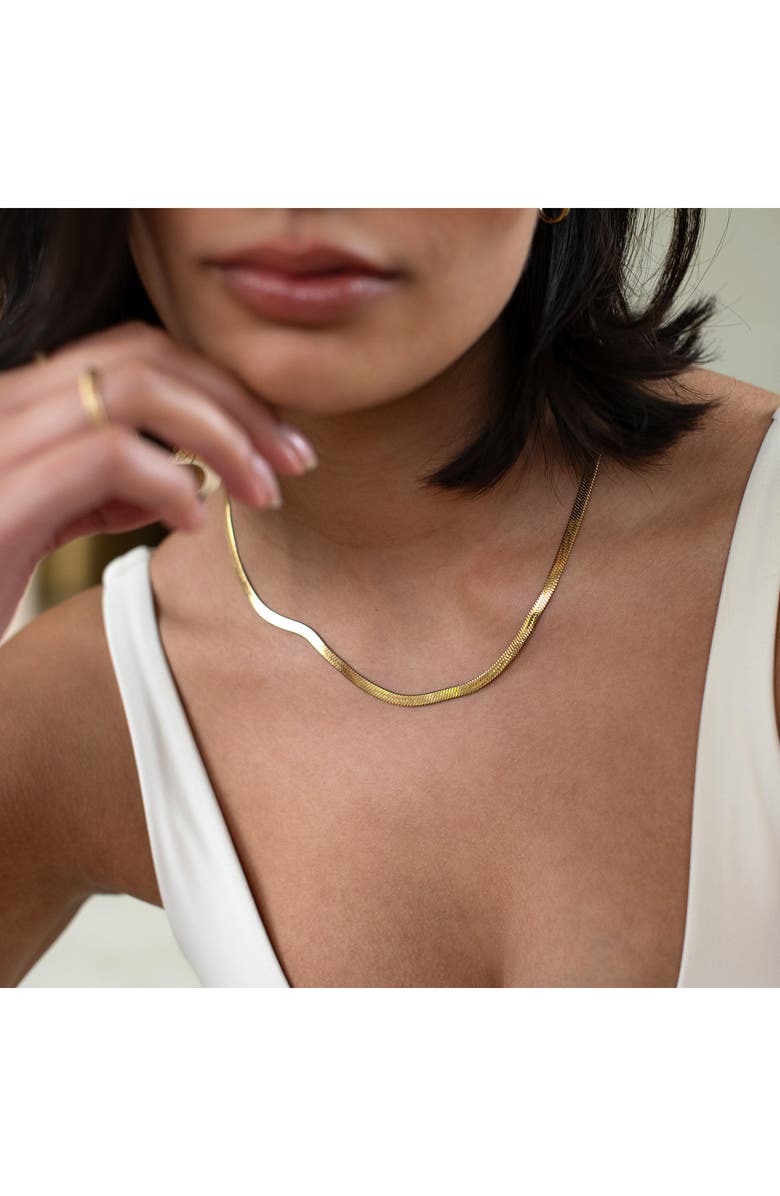 D.LOUISE Essentials Snake Chain Necklace, Alternate, color, Gold