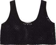 Solid & Striped The Minka Cotton Eyelet Crop Cover-Up