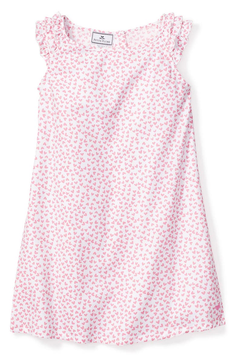 Petite Plume Kids' Sweethearts Amelie Nightgown, Alternate, color, Pink