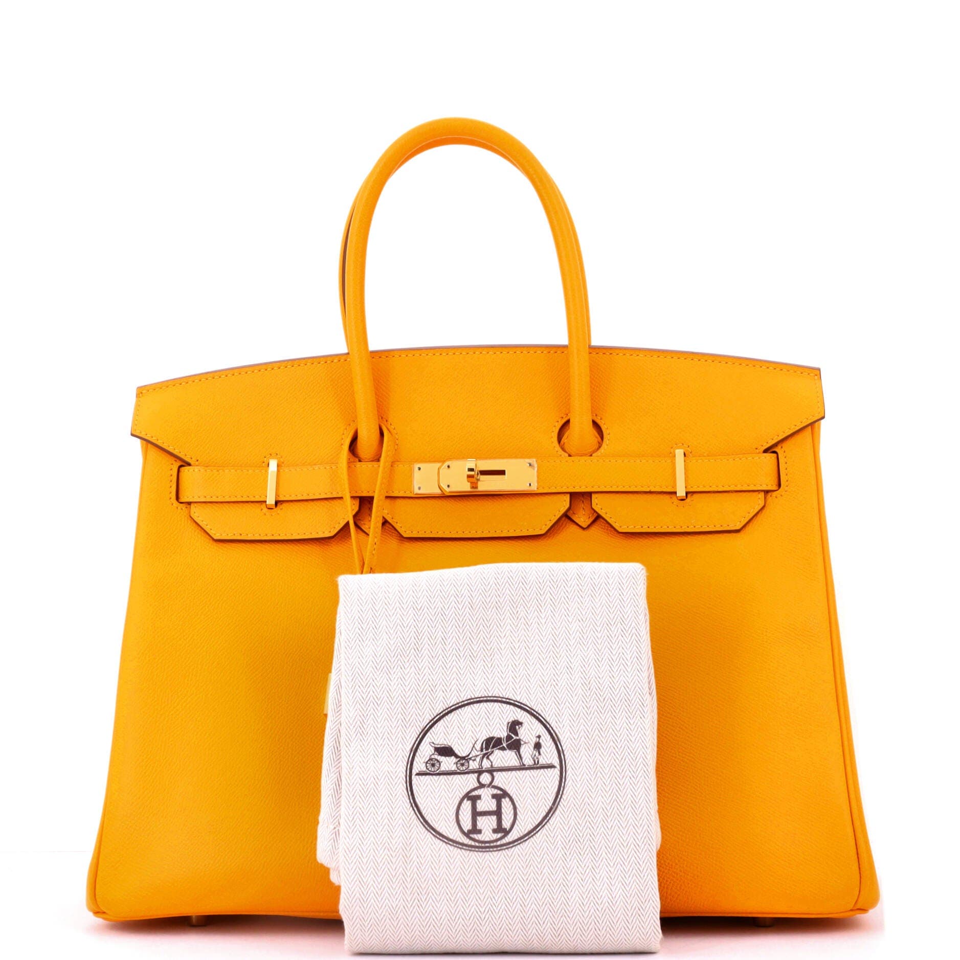 Pre-Owned Hermes Birkin Handbag Yellow Epsom with Gold Hardware 35, Alternate, color, 