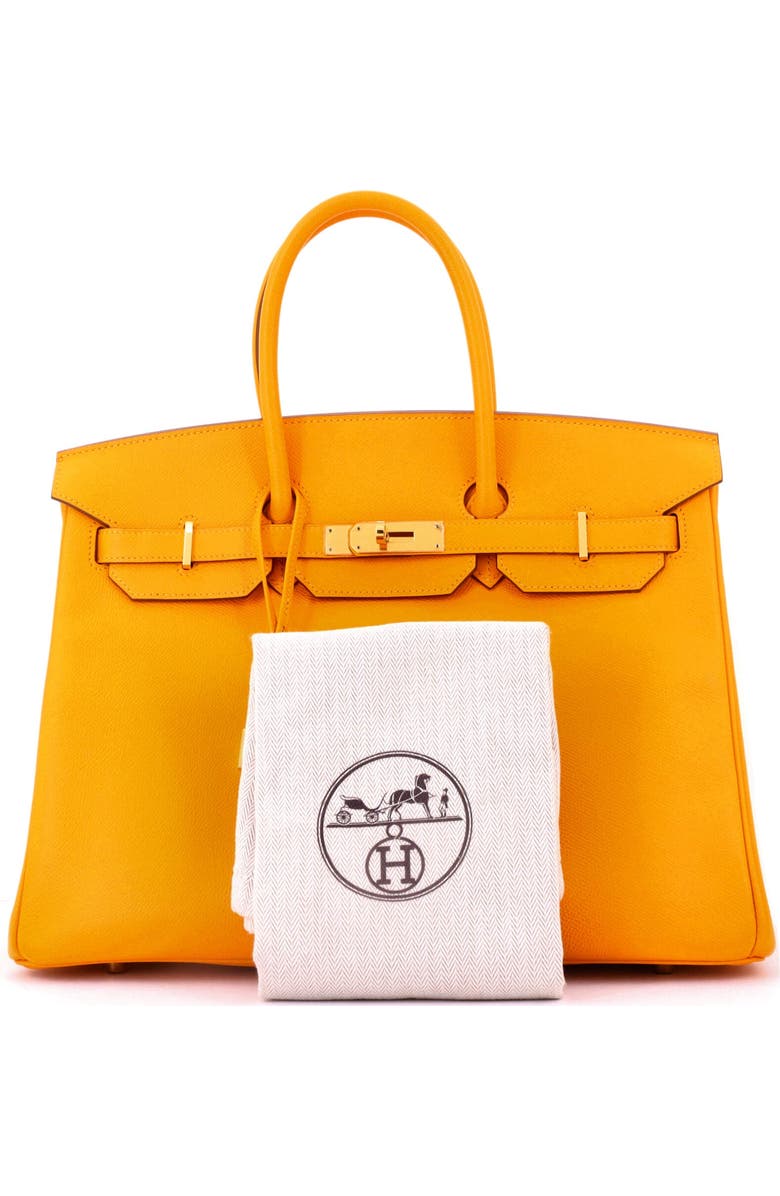 Pre-Owned Hermes Birkin Handbag Yellow Epsom with Gold Hardware 35, Alternate, color,