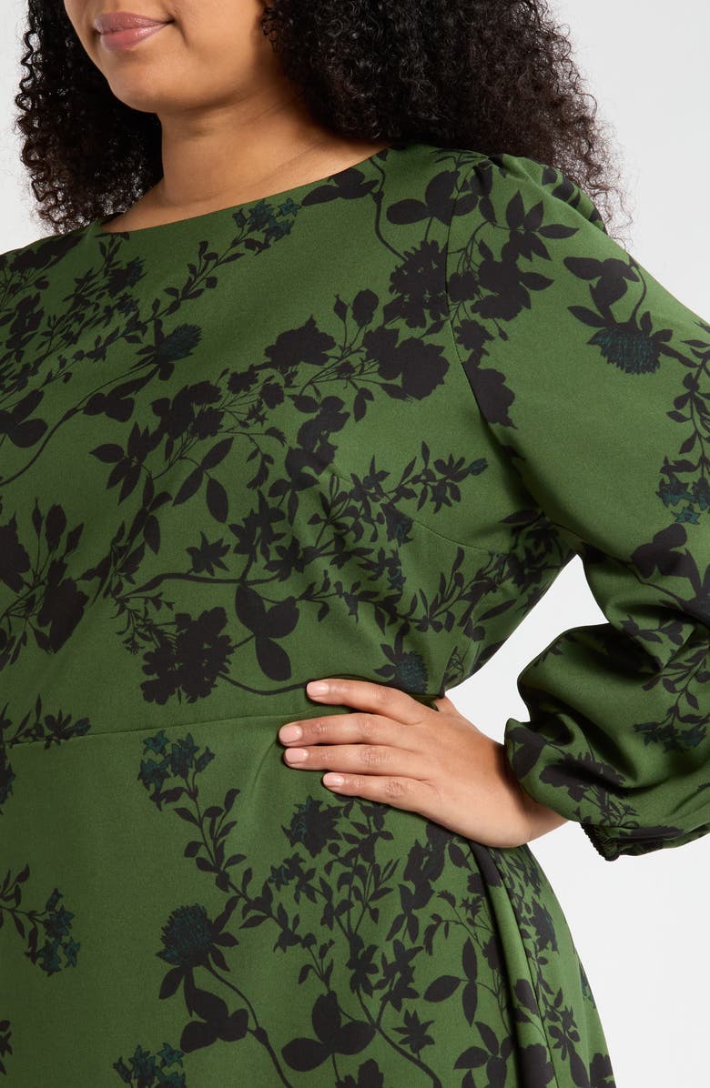 SUGARLIPS Tindrie Long Sleeve Dress, Alternate, color, Olive-Black