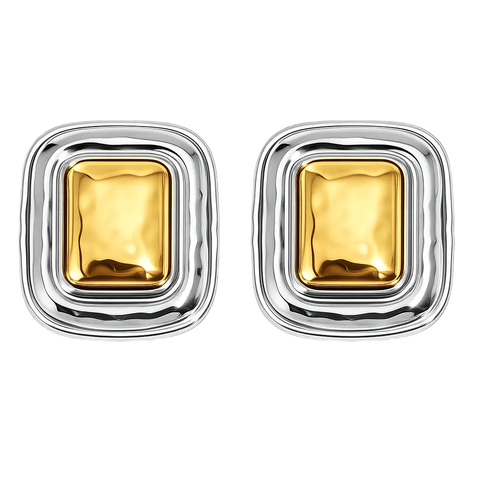 Blair Gold Square Earrings