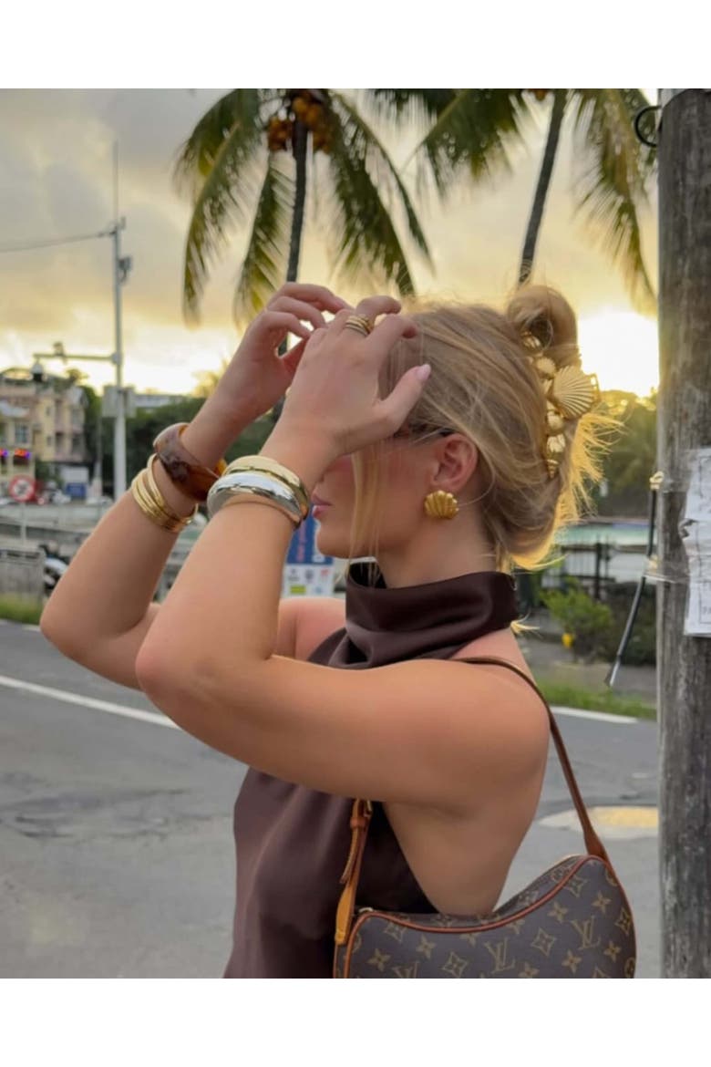 Sunkissed Earrings, Alternate, color, Gold