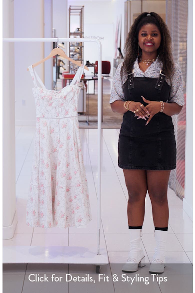 Chiarina Floral Print Midi Dress video