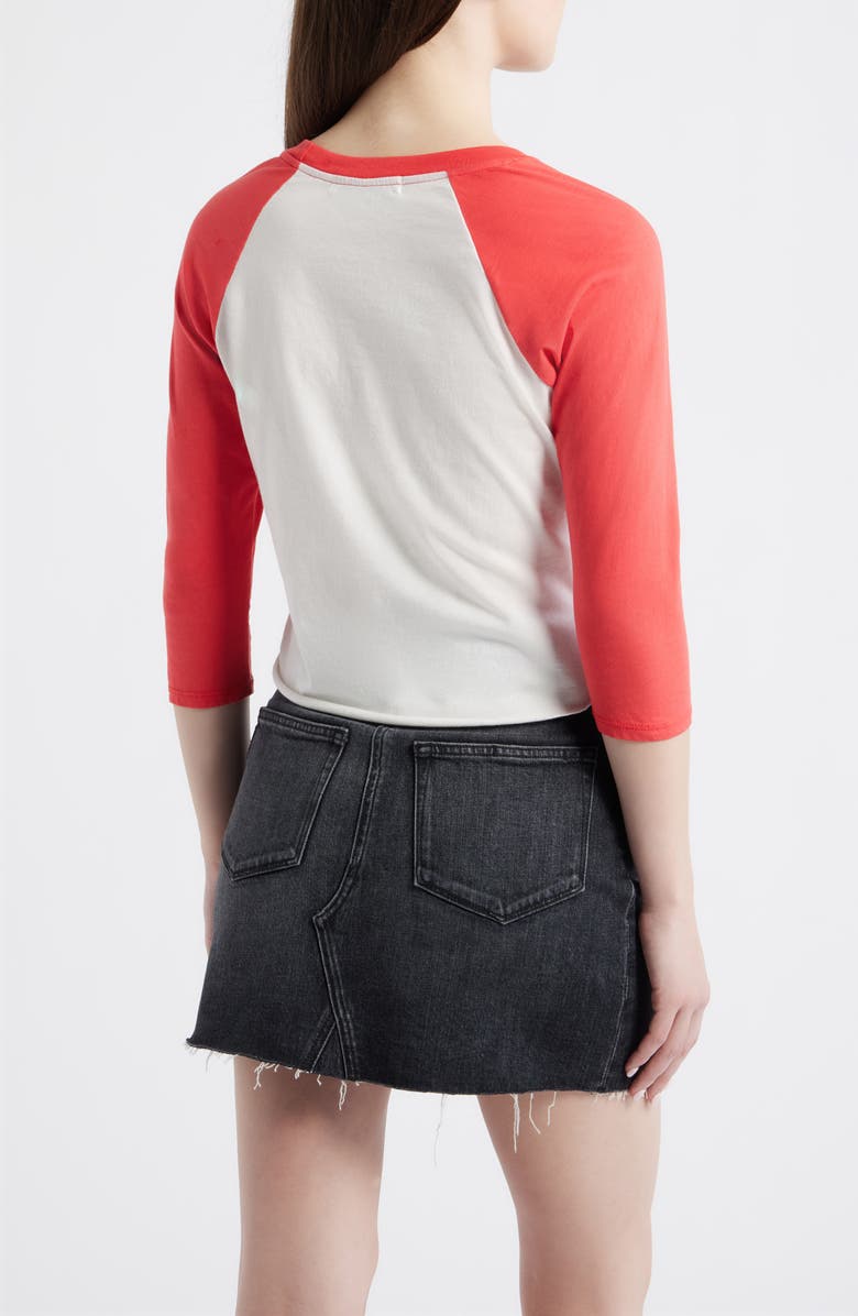 Daydreamer Number One Graphic Raglan T-Shirt, Alternate, color, Deep Sea Coral Combo