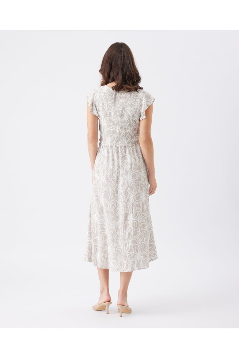 Alona Nursing Dress, Alternate, color, Sand / White