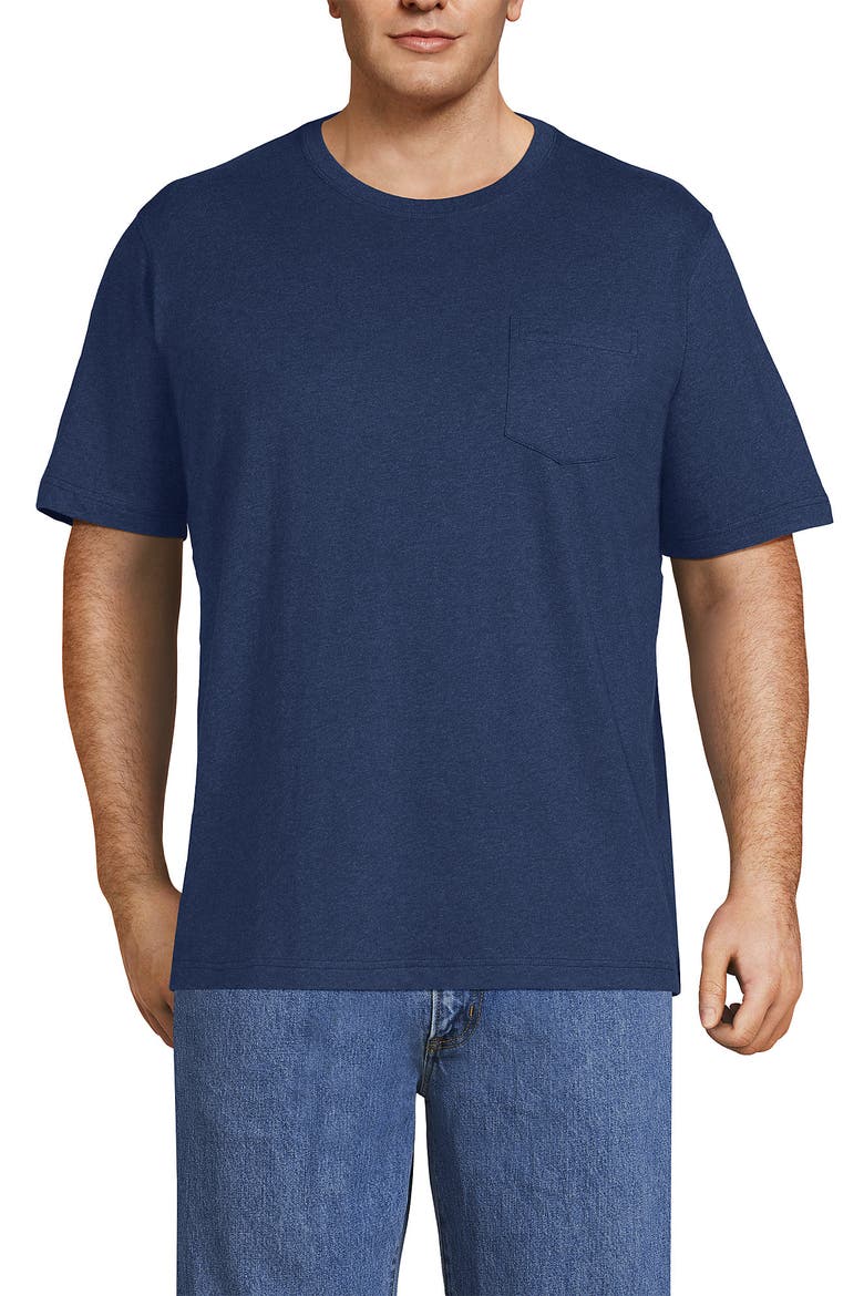 Super-T Short Sleeve T-Shirt with Pocket, Alternate, color, Nautical Blue Heather