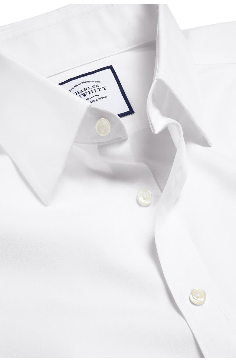 Charles Tyrwhitt Non-Iron Poplin Shirt, Main, color, White