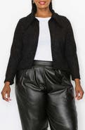 L I V D Erica Faux Shearling Crop Jacket