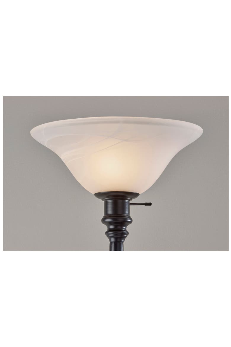 Claret Torchiere Lamp, Alternate, color, BLACK