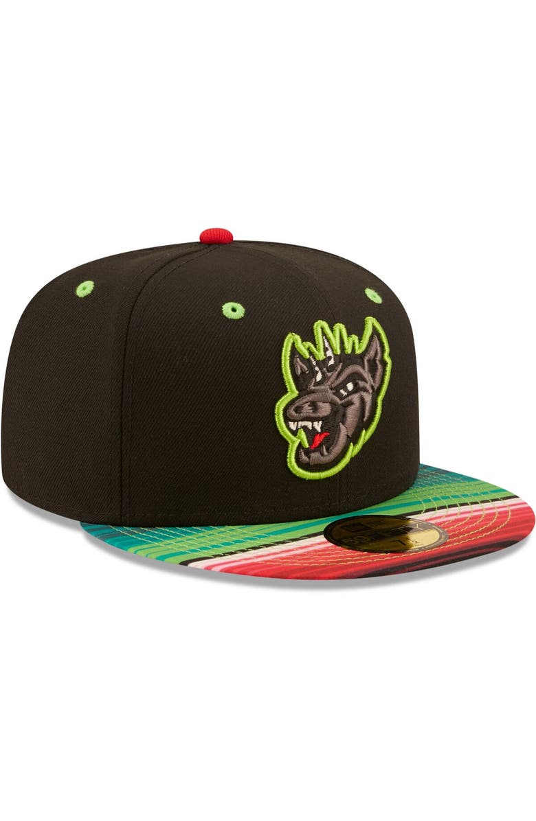 New Era Men's New Era Black Chupacabras de Round Rock Copa De La Diversion 59FIFTY Fitted Hat, Alternate, color, Black
