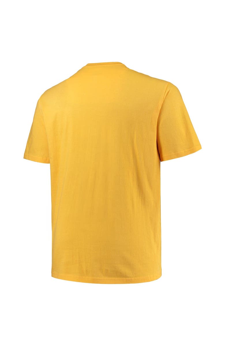 PROFILE Men's Profile Gold Milwaukee Brewers Big & Tall Hometown Paint The Black T-Shirt, Alternate, color,