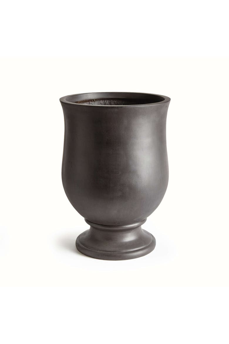 Fibreclay Josie Round Footed Planter, Main, color, Black