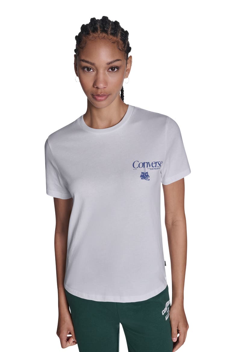 Women's Hanging Shoes T-Shirt, Main, color, WHITE 10A