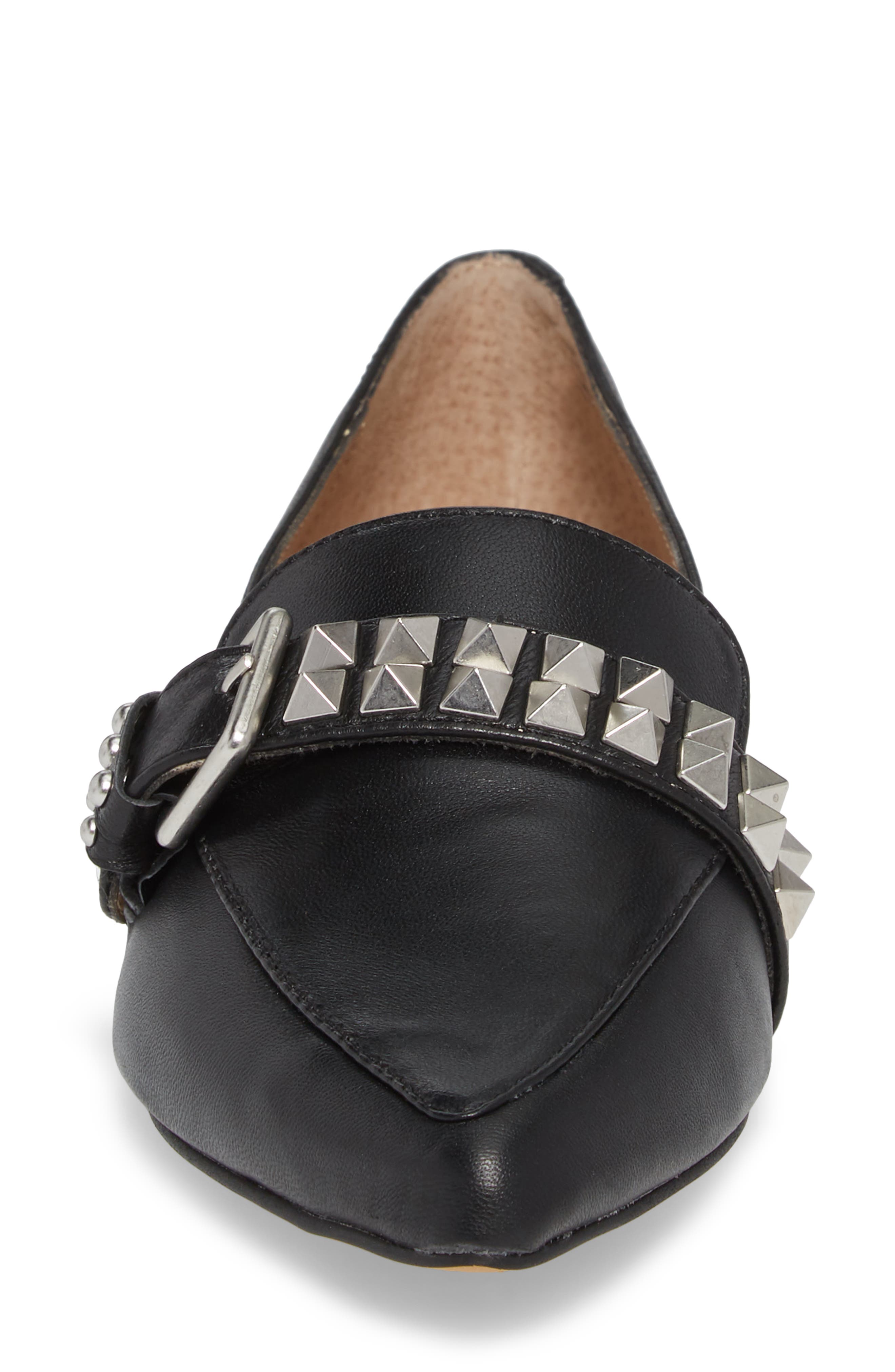 Fire Studded Loafer, Alternate, color, BLACK STUD