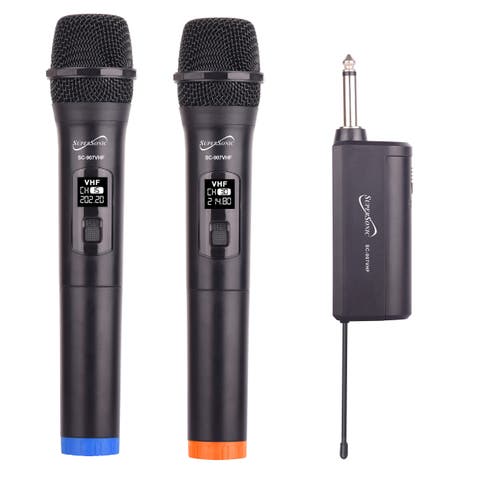 VHF Dual Fix Channel Wireless with Microphones