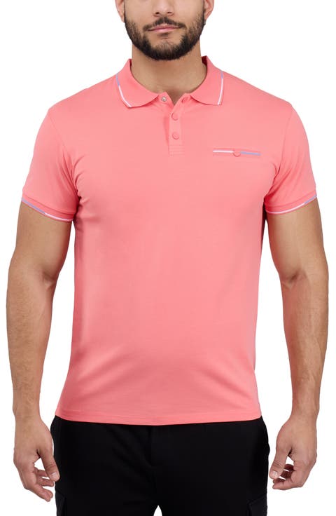 Jacquard Rib Collar Polo
