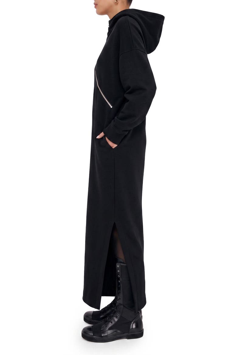 Pell Sweatshirt Dress, Alternate, color, BLACK