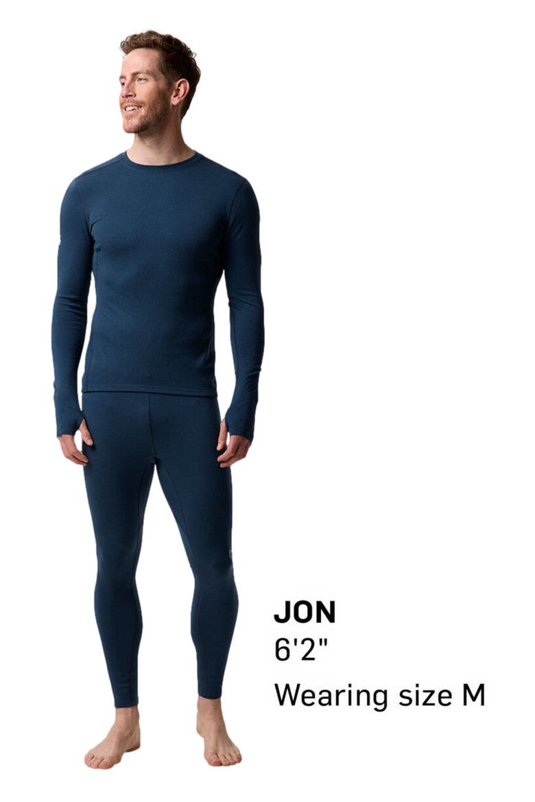 Cedars Rws Merino Mid-Wt Baselayer Crew Top - Men's, Alternate, color, Royal Blue