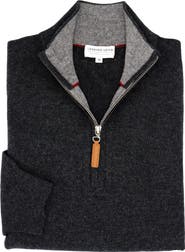 Lorenzo Uomo Men's Quarter Zip Wool & Cashmere Sweater