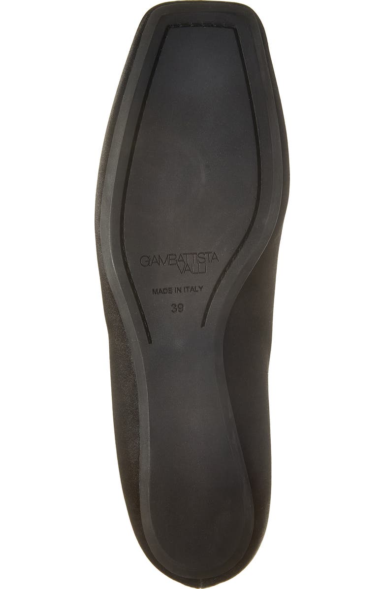 Giambattista Valli Rhinestone T-Strap Satin Ballet Flat, Alternate, color,