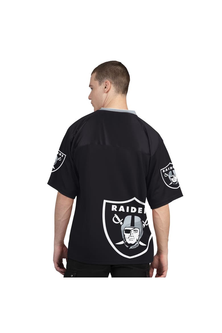 Men's Starter  Black/White Las Vegas Raiders Short Sleeve & Long Sleeve T-Shirt Combo Pack, Alternate, color, Black