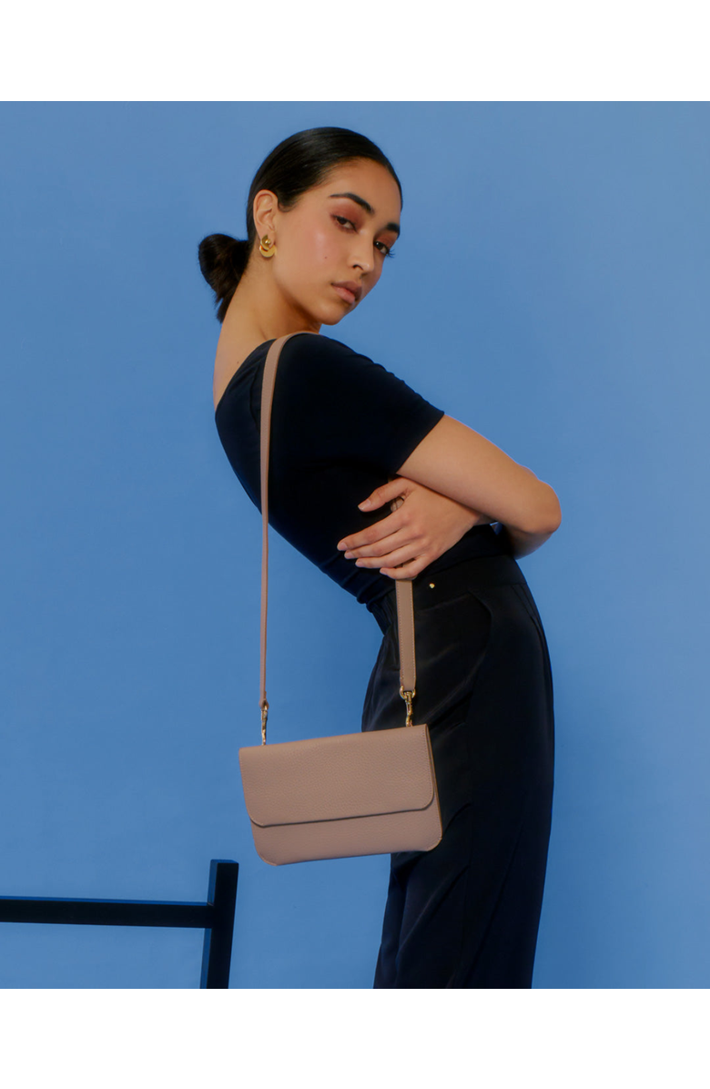 Cuyana System Flap Bag, Alternate, color, Cappuccino