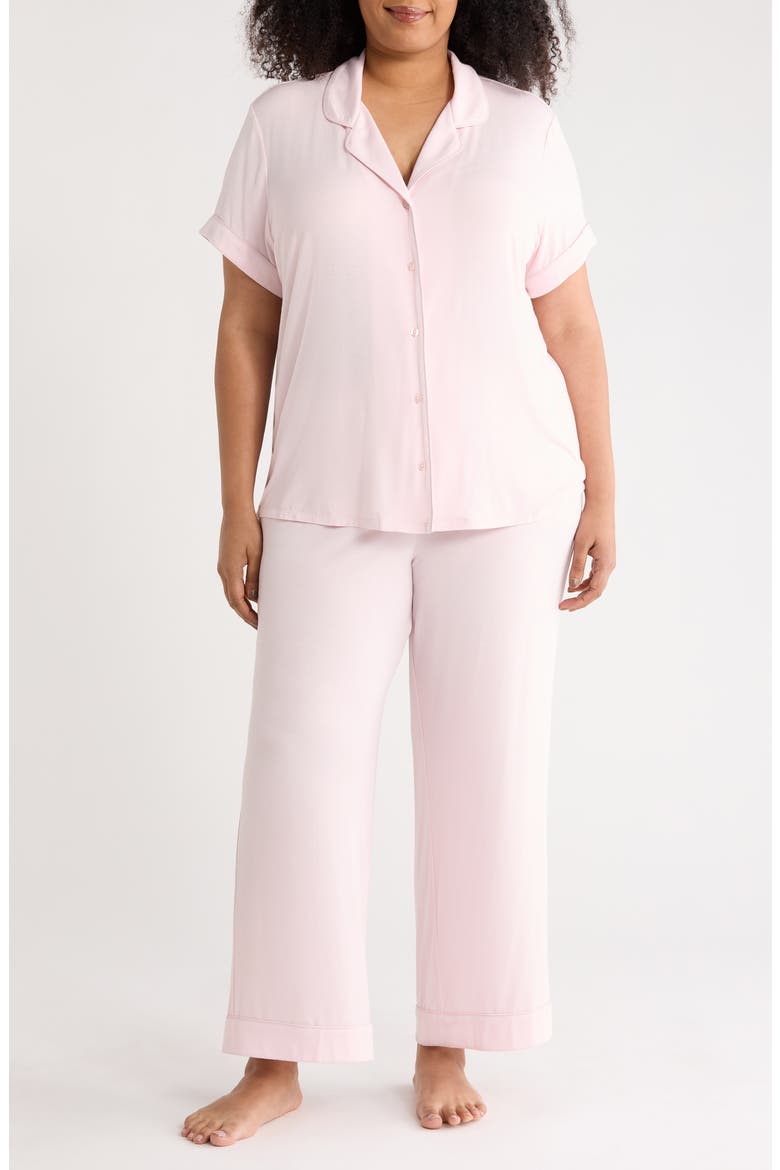 Moonlight Eco Crop Pajamas, Main, color, PINK CAKE