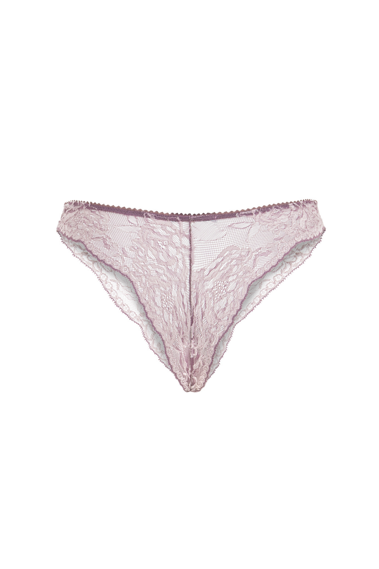 Lilly Thong - French Lace Brazilian Panties, Alternate, color, Pink