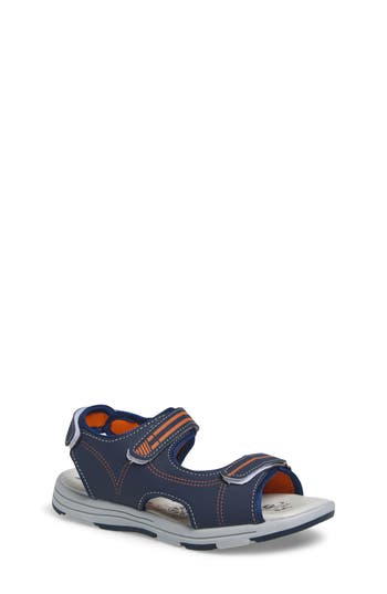 Extreme By Eddie Marc Kids' Double Strap Sandal In Navy