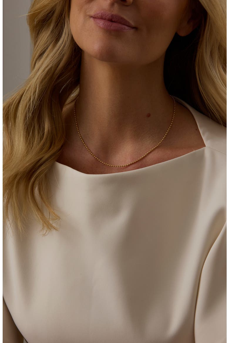 18k Gold Bead Chain Necklace, Alternate, color, 18K YELLOW GOLD